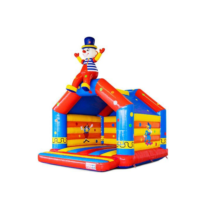 Standaard circus met zittende clown springkussen huren